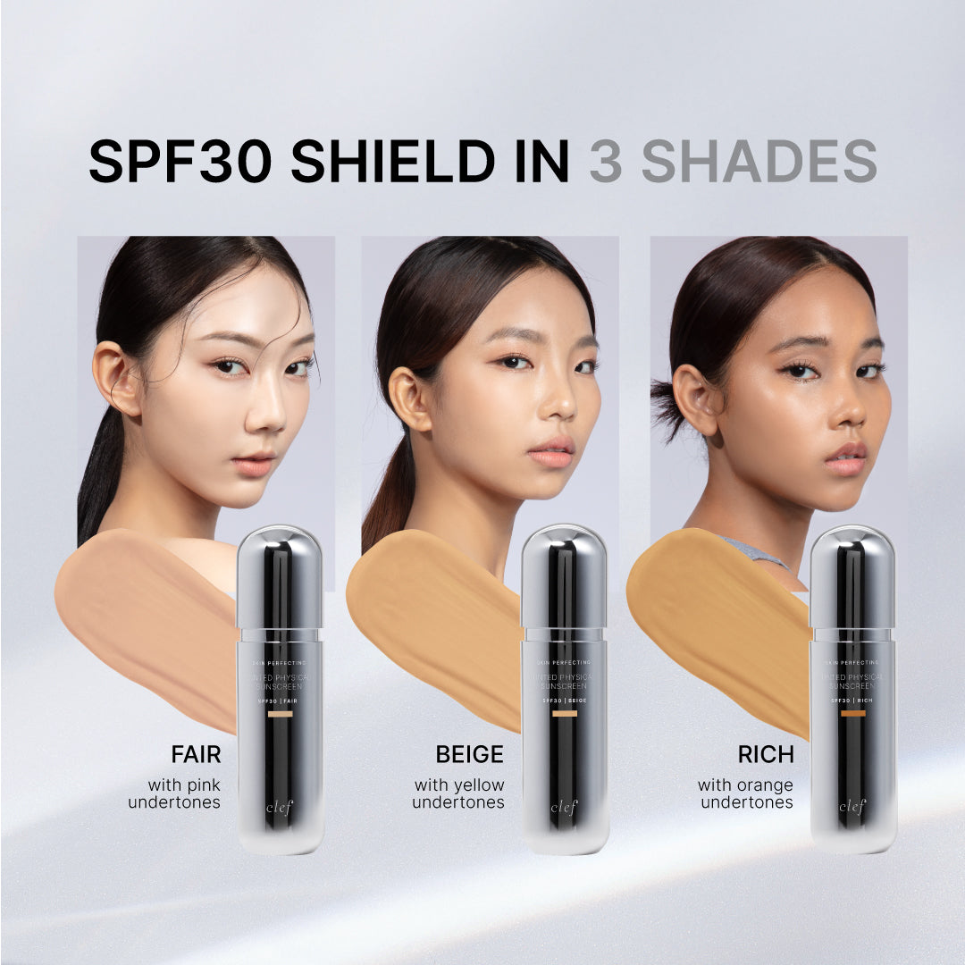 [READY STOCK] AH YANG SIS - X1 CLEF Skin Perfecting Tinted Physical Sunscreen(50ml)