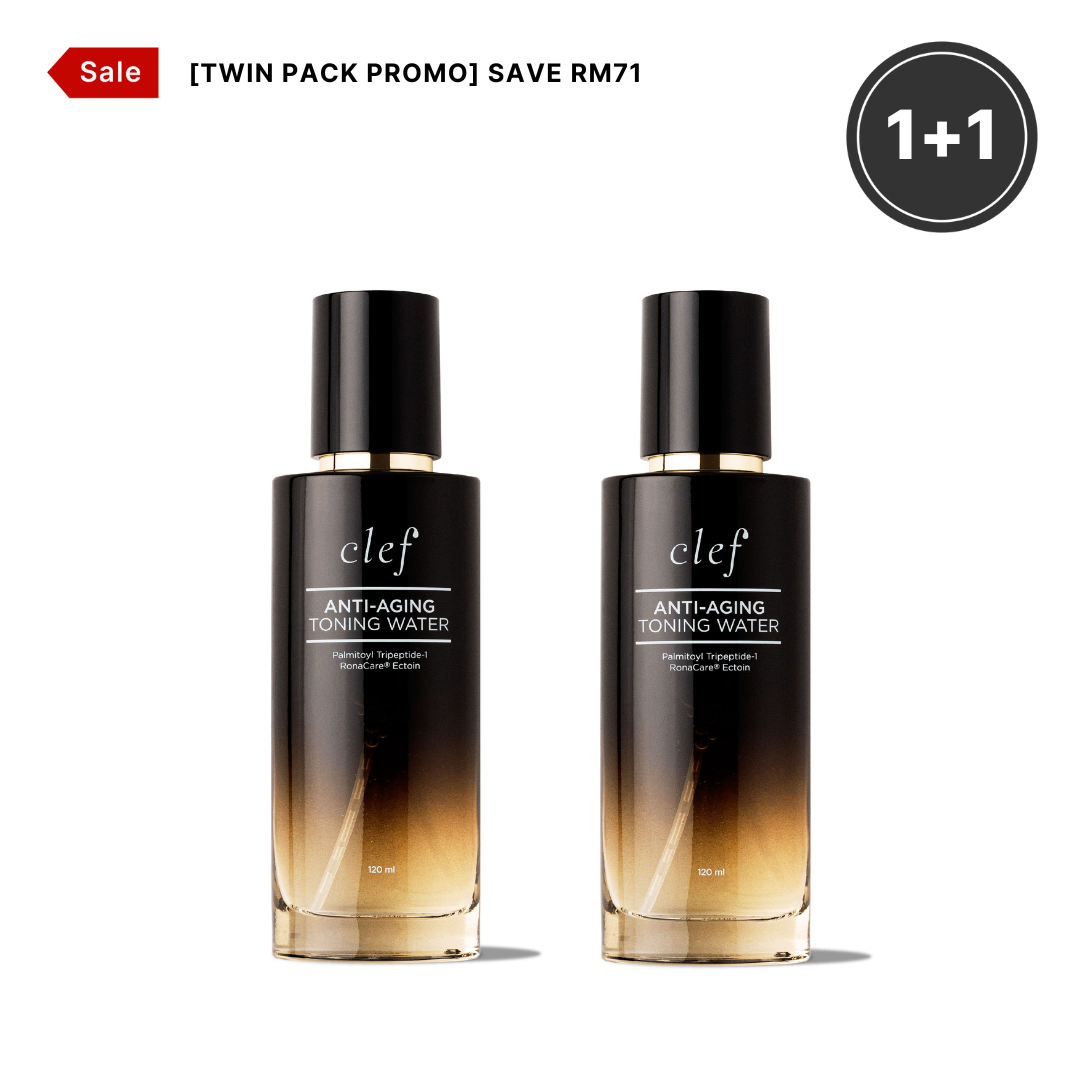 TWIN PACK PROMO - CLEF Anti-Aging Toning Water